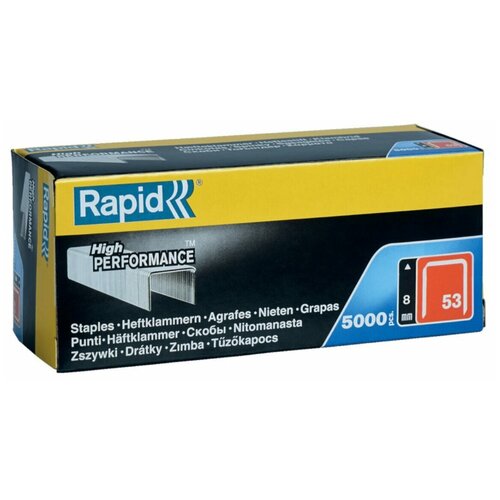 Скобы, гвозди и штифты Скобы Rapid 11857050 тип 53 для степлера, 8 мм