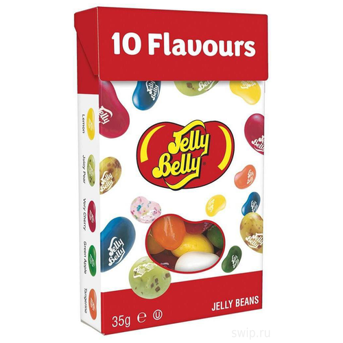 Драже Jelly Belly ассорти 10 вкусов 35 грамм Упаковка 12 шт