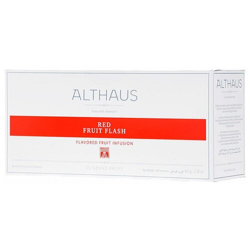 Чайный напиток фруктовый Althaus Red Fruit Flash в пакетиках для чайника, 20