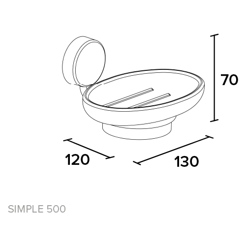 Мыльница подвесная SIMPLE500