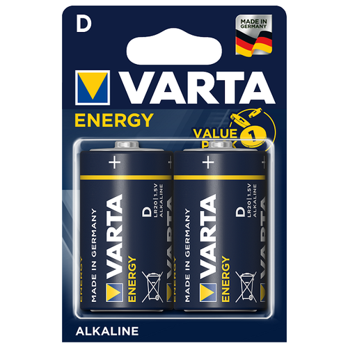 Батарейка VARTA ENERGY D/LR20 бл 2