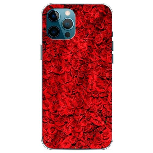 Силиконовый чехол Розовый ситец на Apple iPhone 12 Pro Max