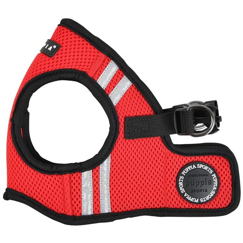 Шлейка Puppia Soft vest harness pro, обхват шеи 29  см, красный,