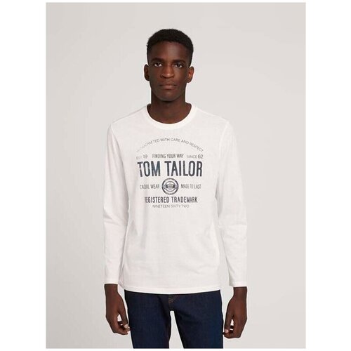 Лонгслив Tom Tailor, размер M, middle grey melange