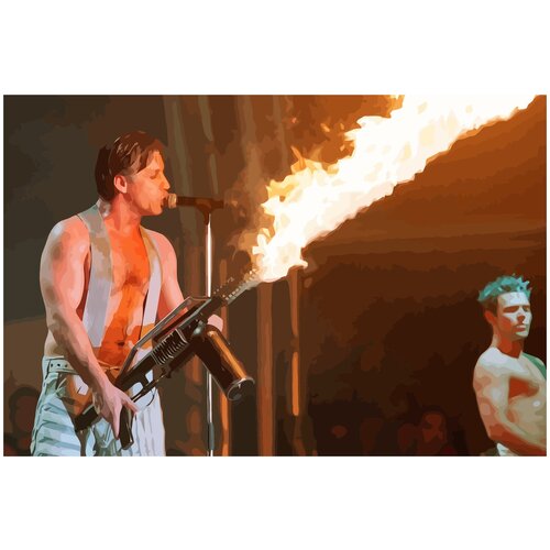 Картина по номерам на холсте Rammstein тилль линдеманн - 4 6