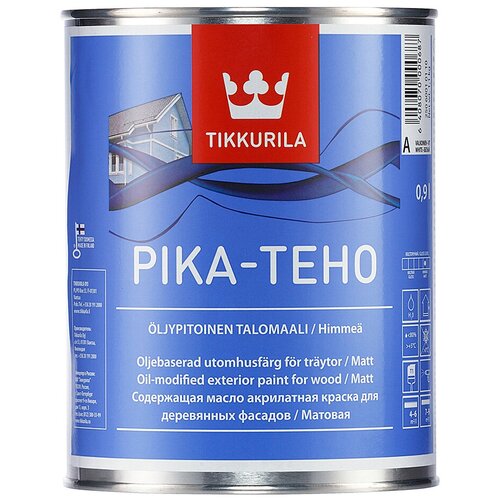 Краска акриловая Tikkurila Pika-Teho матовая бесцветный 0.22