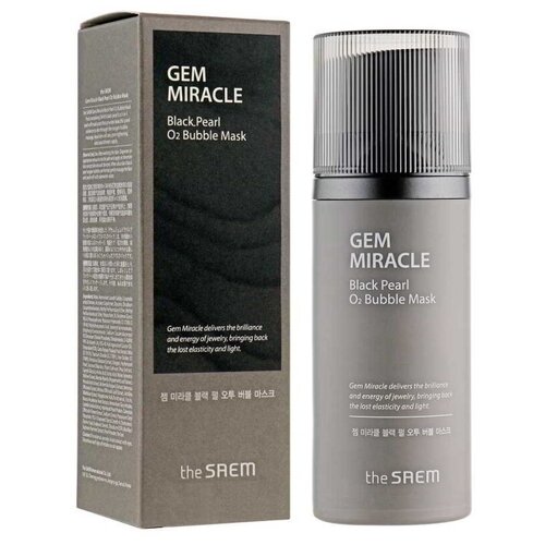 Кислородная с экстрактом жемчуга The Saem Gem Miracle Black Pearl O2 Bubble