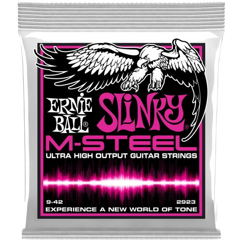 Ernie Ball 2923 M-STEEL - Струны для электрогитары, Super Slinky