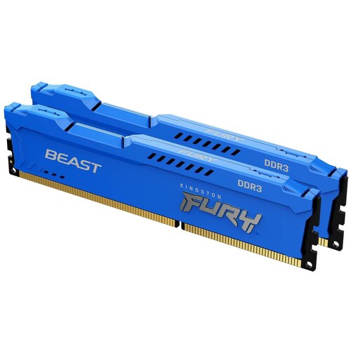 Оперативная память для компьютера Kingston FURY Beast Blue DIMM 16Gb DDR3 1600