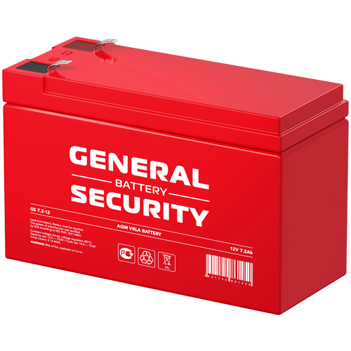 Аккумулятор для ИБП GENERAL SECURITY GS 7.2-12 (12 В / 7,2 А