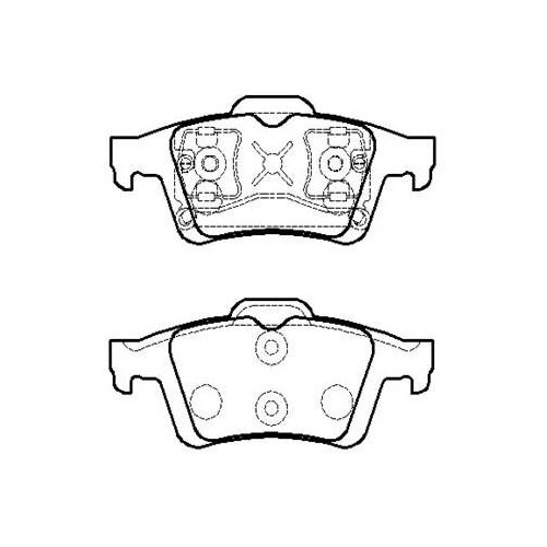 Колодки тормозные задние HSB HP5142