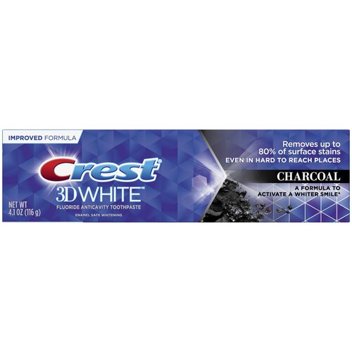  Зубная паста Crest 3d White Whitening Charcoal, 116 г