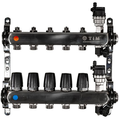 Коллекторная группа Tim (KBS5005) 1 ВР-ВР, 5 отводов 3/4, 