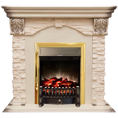 Электрокамин RealFlame Dublin Lux WT с Fobos Lux black S