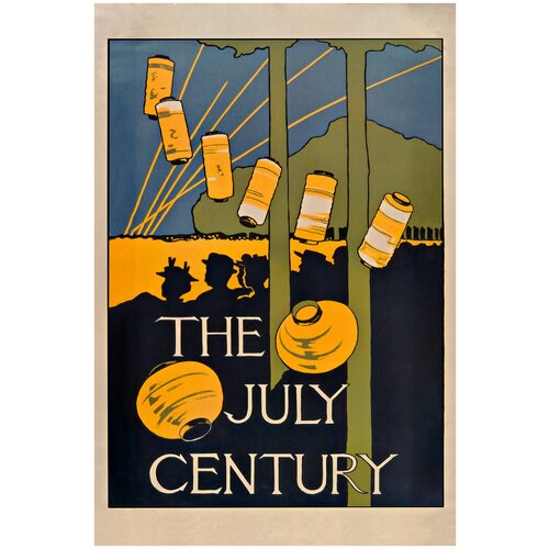 Постер / Плакат / Картина Рекламный плакат - The July century 90х120 см в
