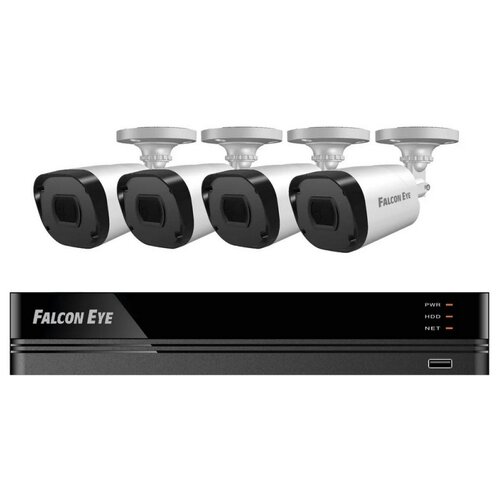 Готовые комплекты  Яндекс Маркет Комплект видеонаблюдения Falcon Eye FE-104MHD KIT ДАЧА SMART  4 камеры