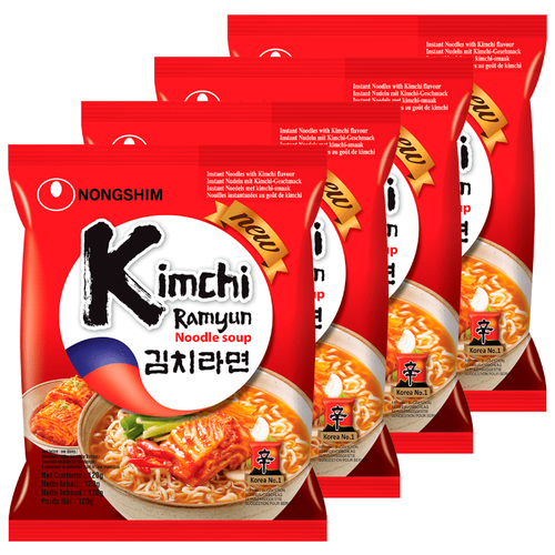 Лапша быстрого приготовления Кимчи Рамен Nongshim, пачка 120