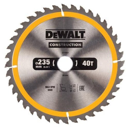 Пильный диск DeWALT Construction DT1955-QZ 235х30