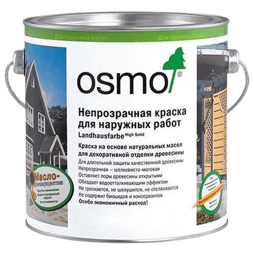 Краска масляная OSMO Landhausfarbe влагостойкая полуматовая 