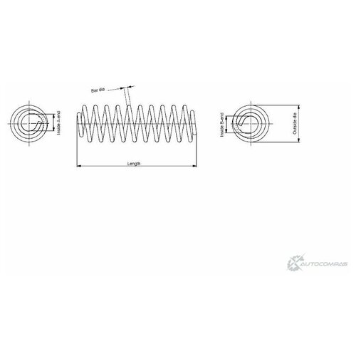 Пружина подвески передн, SKODA SUPERB 1 8 T 1 9 TDI 2 0 2 0 TDI 01 08 MONROE