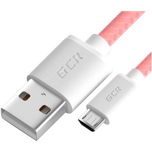 Аксессуар GCR USB - MicroUSB 1.5m Pink GCR-51703