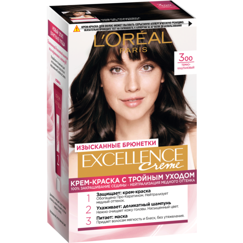 L'Oreal Paris Excellence стойкая крем-краска для волос, 3.00