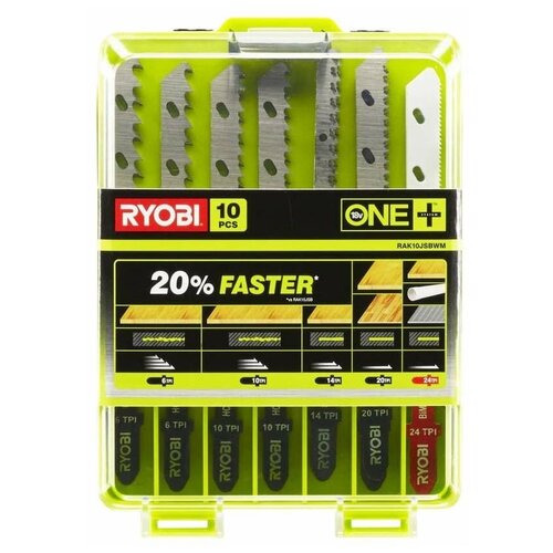 Ryobi Набор пилочек для лобзика 10шт 5132002811