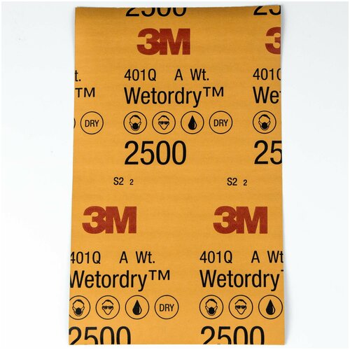 Наждачная бумага 3M Wetordry 401Q Шкурка шлифовальная / Водо