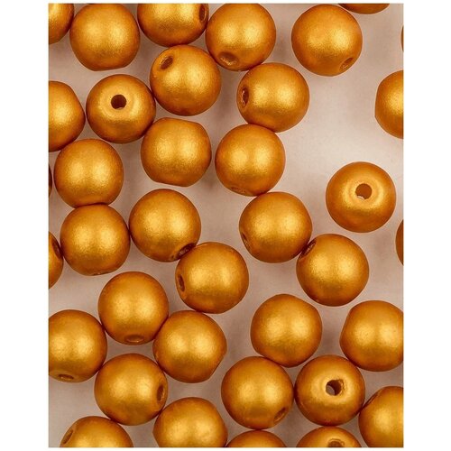 Стеклянные чешские бусины, круглые, Round Beads, 4 мм, цвет Alabaster Metallic