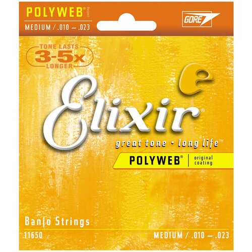 Струны для банджо Elixir 11650 POLYWEB