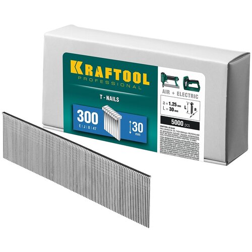 Скобы, гвозди и штифты  Беру Гвозди Kraftool 31785-30 для пистолета, 30 мм