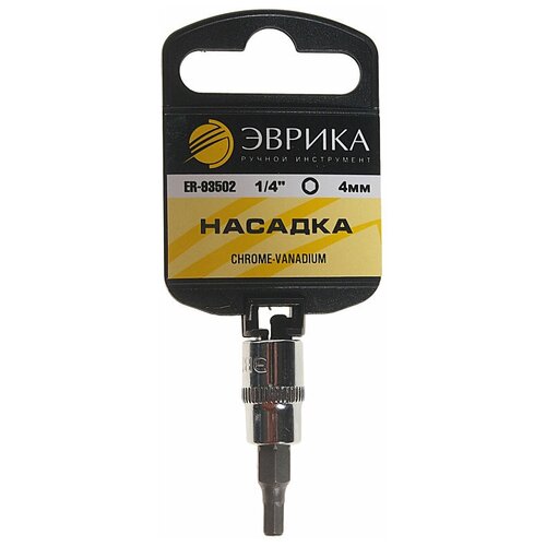 Бита-головка 1/4 HEX H4х37мм с держателем эврика