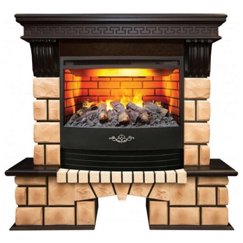 Электрокамин RealFlame Stone Brick с очагом 3D Firestar 25,5