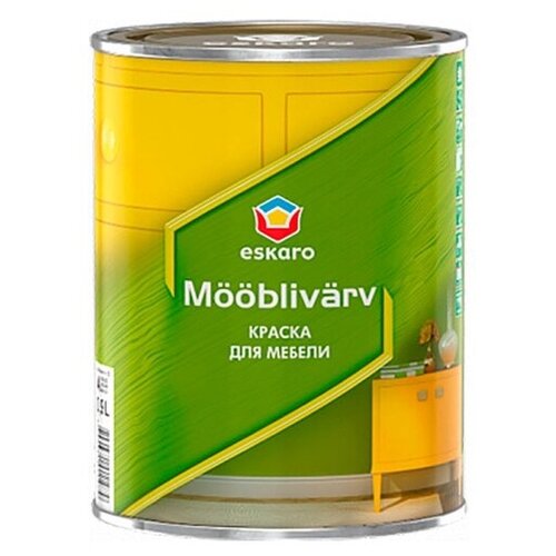 Краска акриловая Eskaro Mooblivarv моющаяся полуматовая бесцветный 0.45