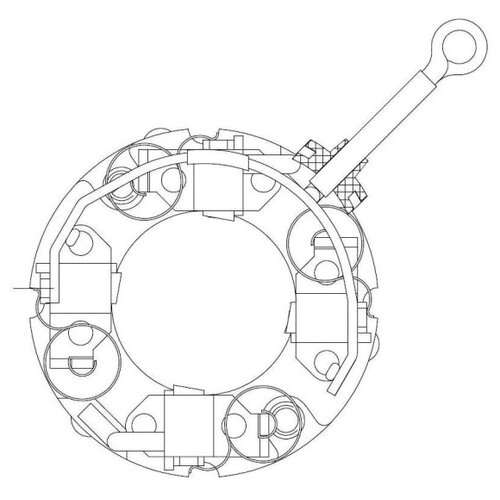 Узел щеточный стартера для а/м Chery Tiggo 3 (17-) 1.6i (VBS