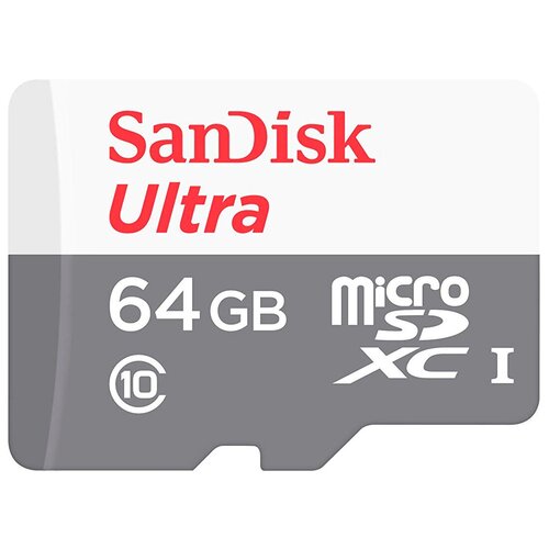 Карта памяти SanDisk microSDXC 64 ГБ Class 10, UHS-I, R 80