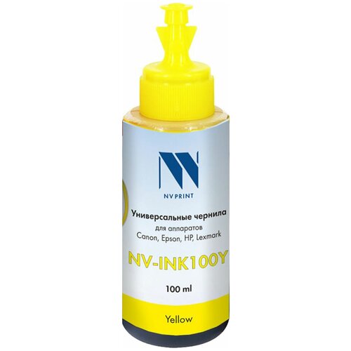 Чернила универсальные NV PRINT -INK100 Yellow на водной осно