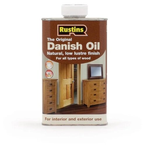 Масло Rustins Original Danish Oil, бесцветный, 0.5 л