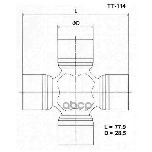 Крестовина Карданного Вала Toyo TOYO арт. TT-114