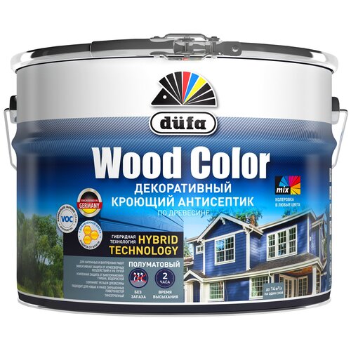 Декоративный кроющий антисептик Dufa Wood Color база 1 2,5 л