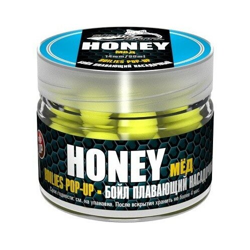 Прикормки Бойлы насадочные плавающие Sonik Baits Honey Fluo Pop-ups, 14 мм, 90