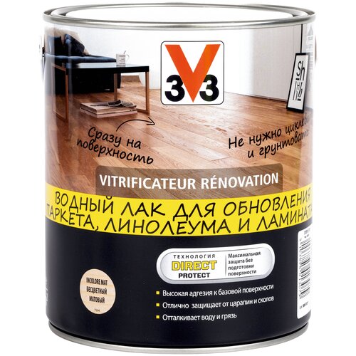   Яндекс Маркет Лак V33 Vitrificateur Renovation матовый бесцветный 0.75 л