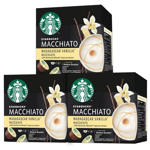 Кофе в капсулах Starbucks Vanilla Macchiato для Dolce Gusto, 12 кап. в уп., 3