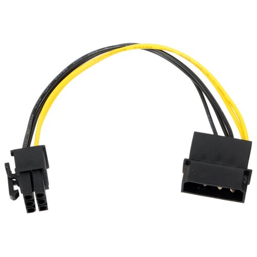 Переходник питания для PCI-Ex видеокарт Molex 4pin (M) - 6pi