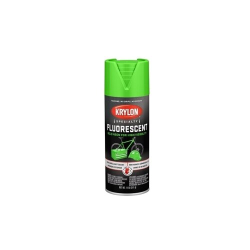 Краска Krylon Fluorescent Paint, green, матовая, 325