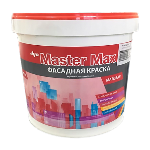 Краска акриловая DYO Master Max фасадная влагостойкая матовая белый 4