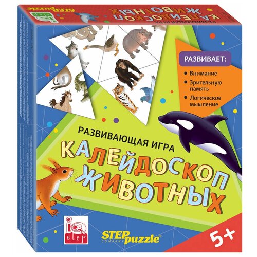 Настольная игра Тримино Калейдоскоп животных Степ пазл (Step