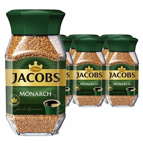 Кофе натуральный Jacobs Monarch сублимированный стекло 190гр