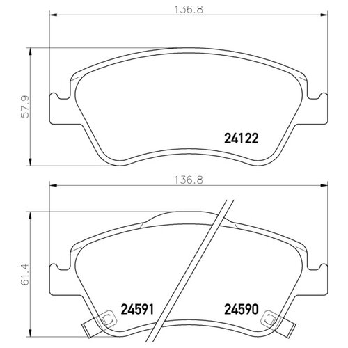 Np1115_Колодки дисковые передние!\ для toyota auris 1.4d-4d/