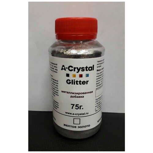 Блёстки A-Crystal Glitter белое золото 75г Добавка в затирку